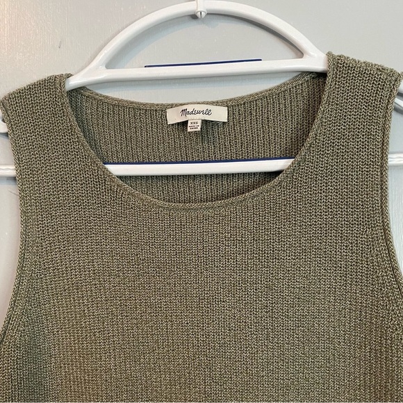 Madewell Olive Green Sleeveless Top Size XXS - Picture 2 of 5